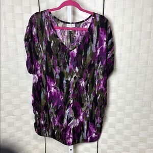 Fashion Bug Purple and Black Women's Top‎